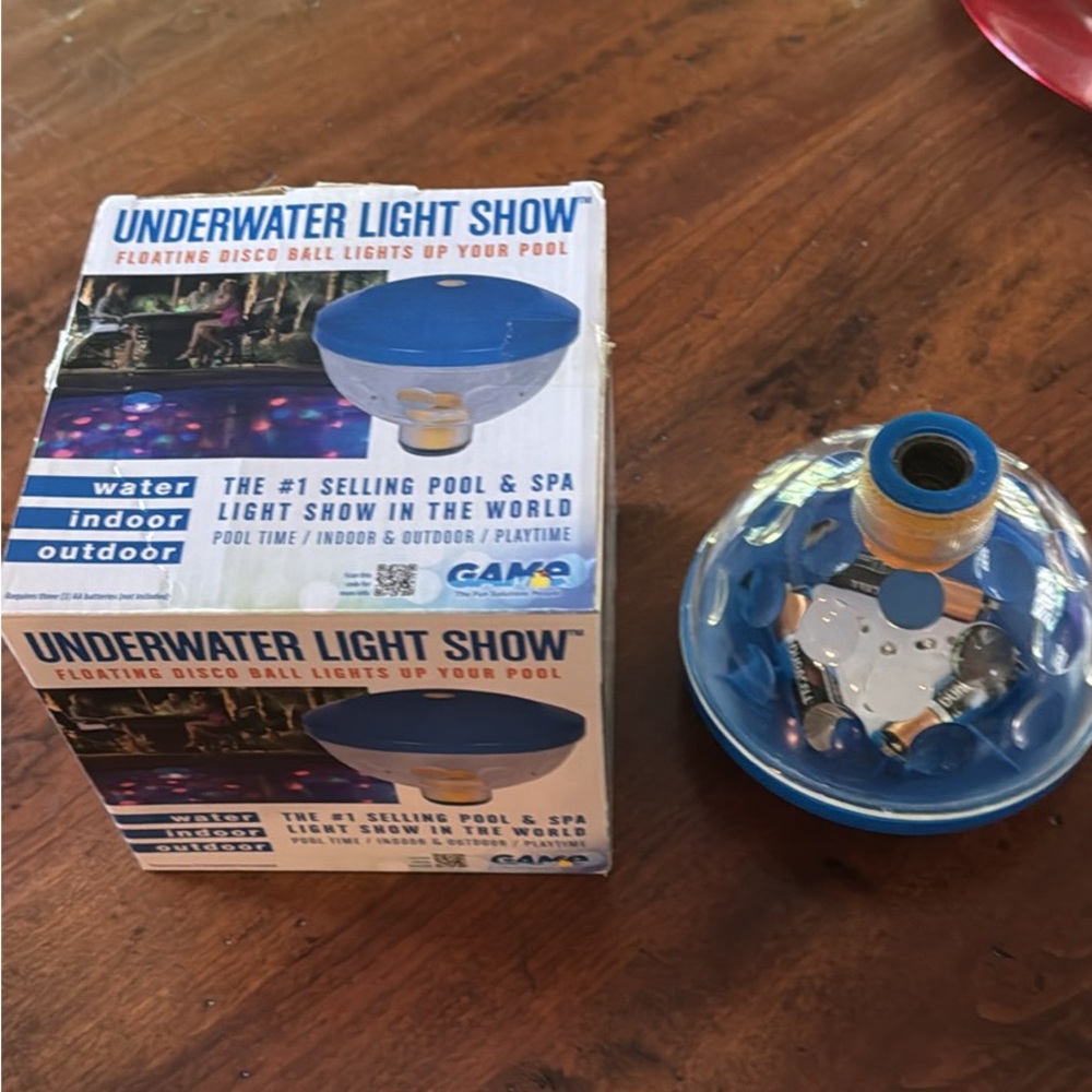 Two Floating Underwater Light Show Spheres